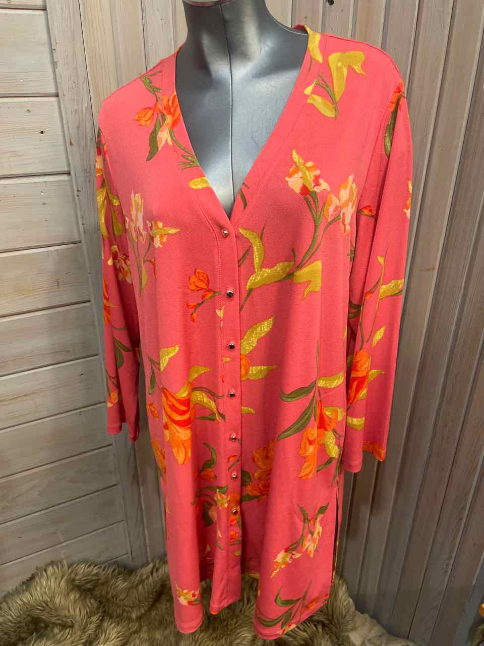 Size 1X Susan Graver Cardigan/Dress