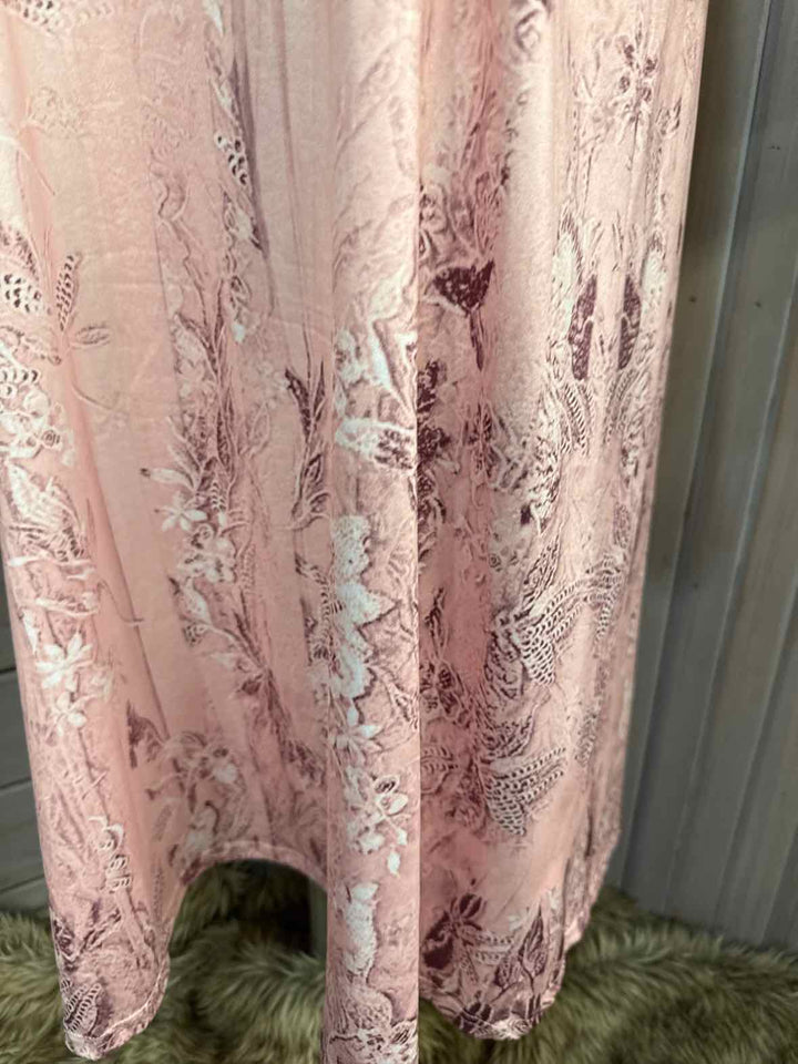 1X - Pink Floral Dress