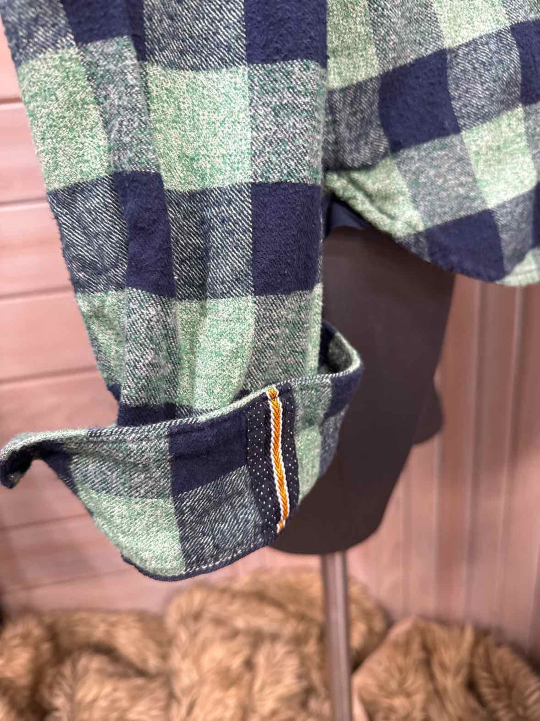 M - Denim & Flower Button Down