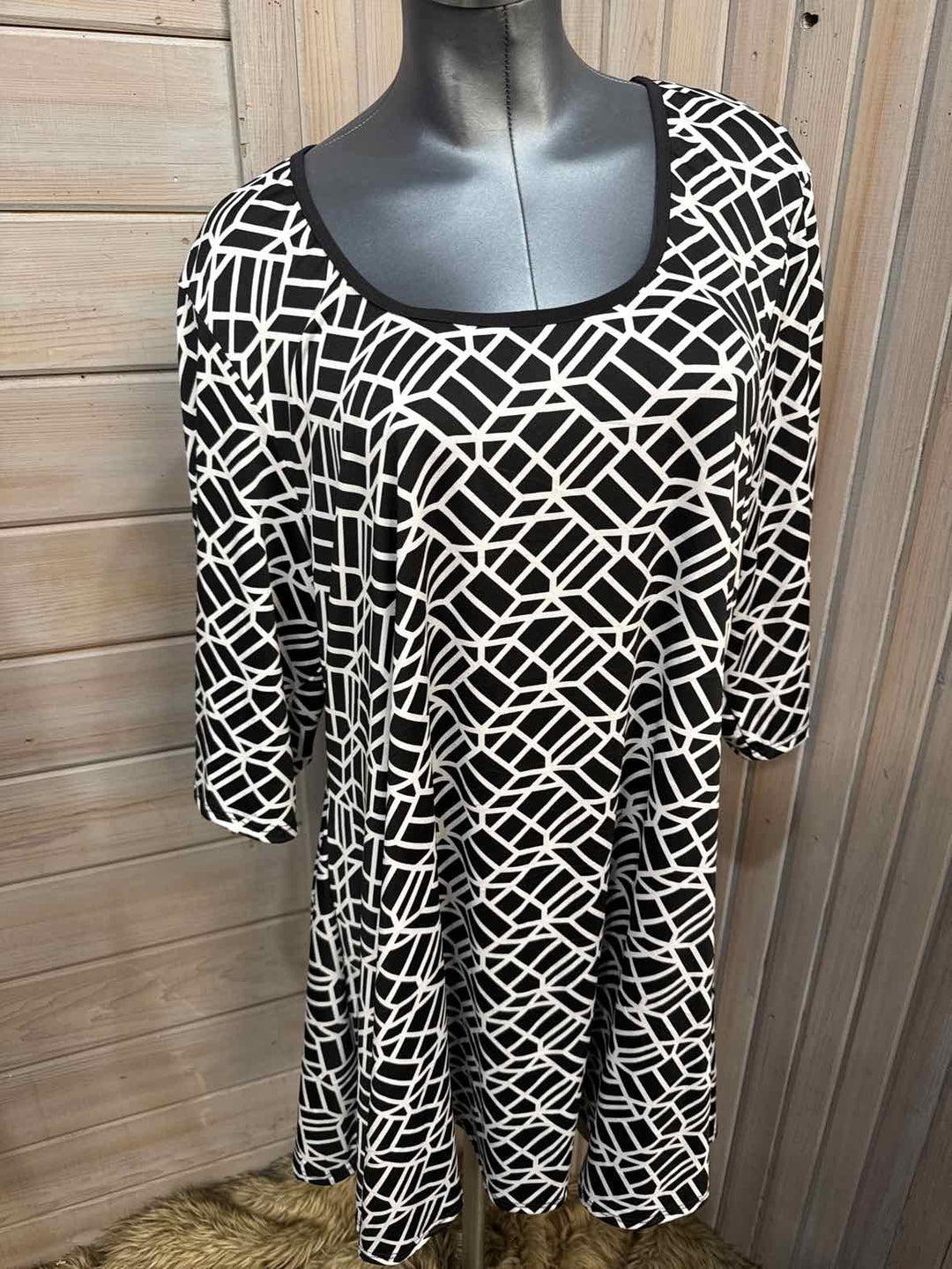 3X - 24 Seven Comfort Apparel 3/4 Sleeve