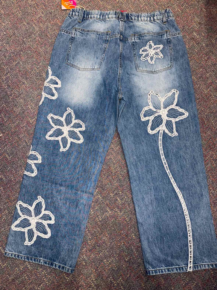 L - Freckled Poppy Jeans