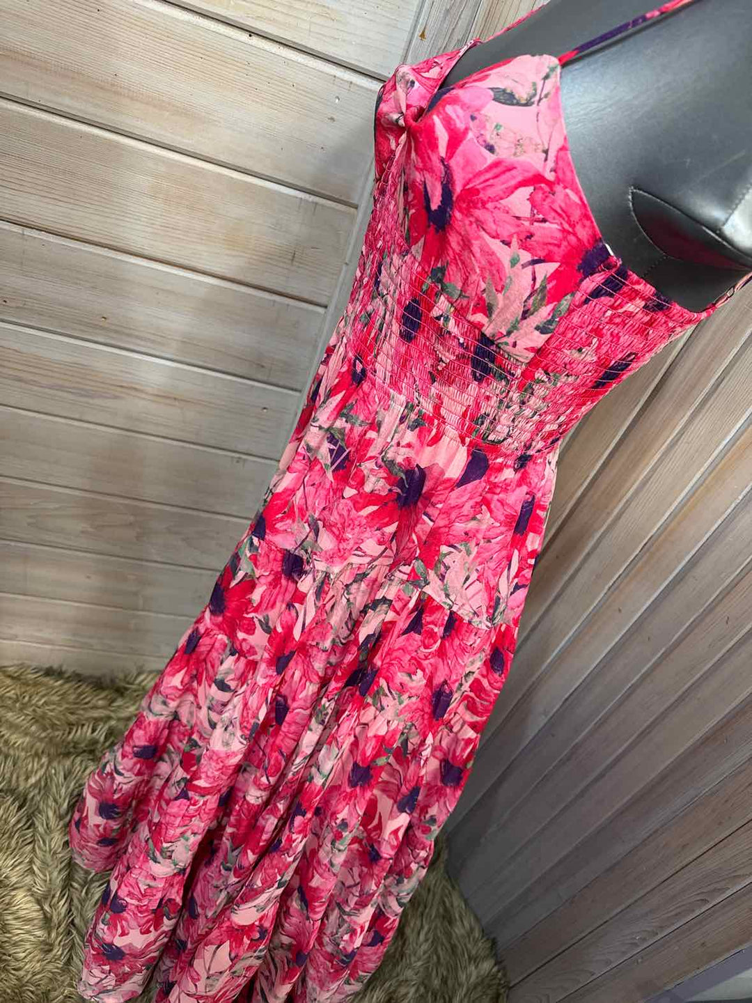 S - Pink Floral Dress
