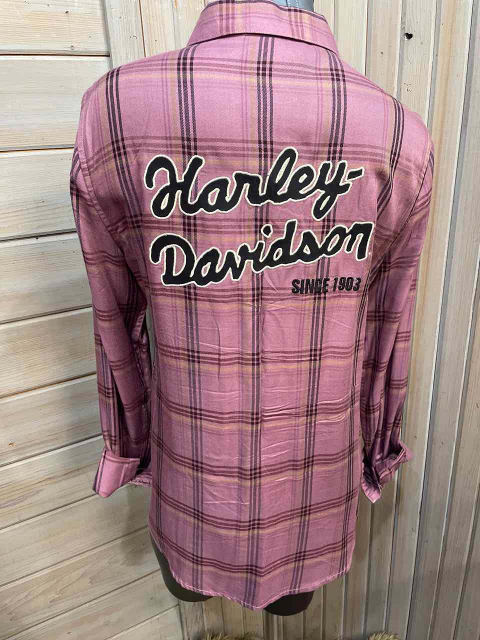 L - Harley Davidson Button Down
