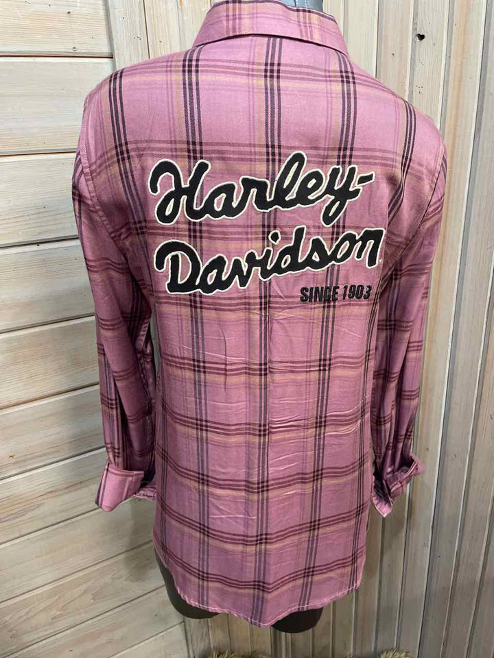 L - Harley Davidson Button Down