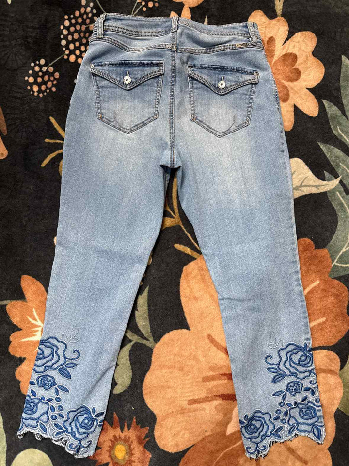 8 - INC Embroidered Capri