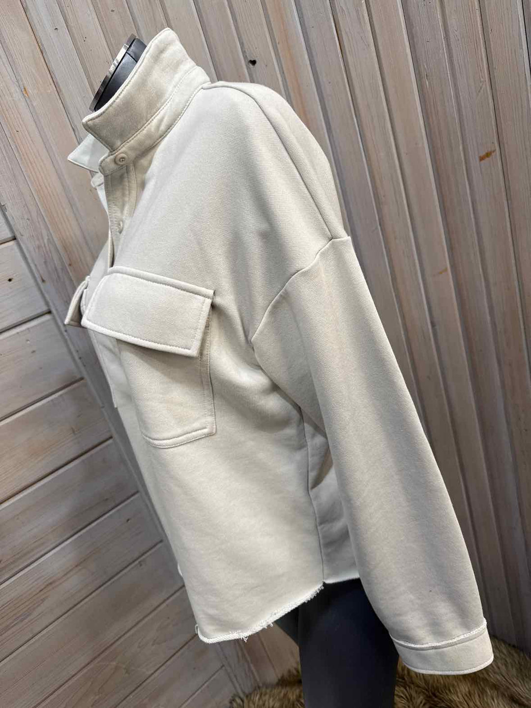 S - Blue Blush Shacket