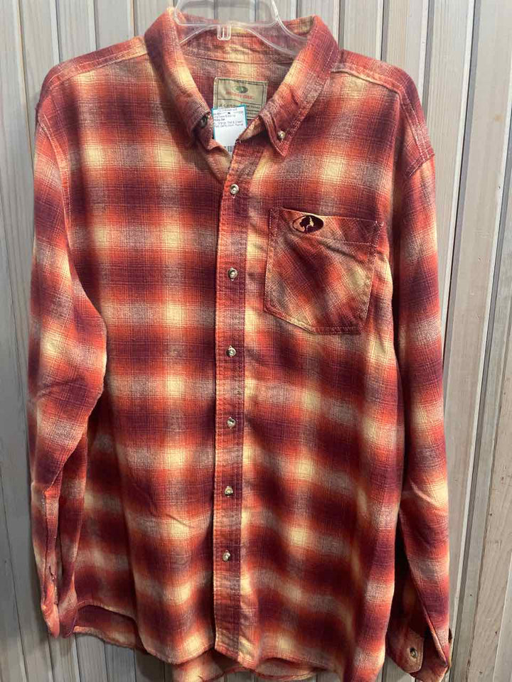 XL - Mossy Oak Long Sleeve Button Up