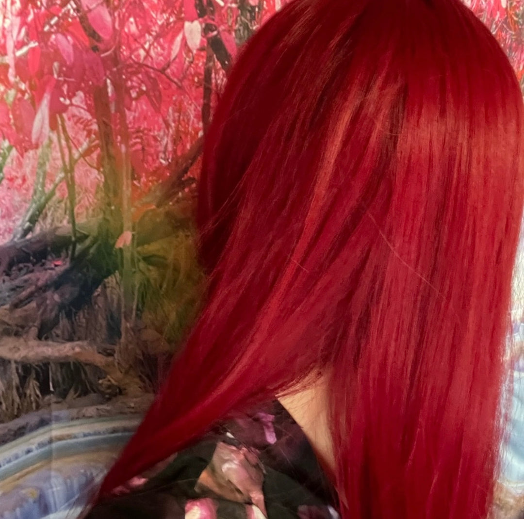 Long Vibrant Red Wig