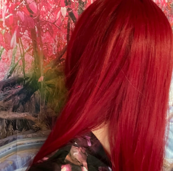 Long Vibrant Red Wig