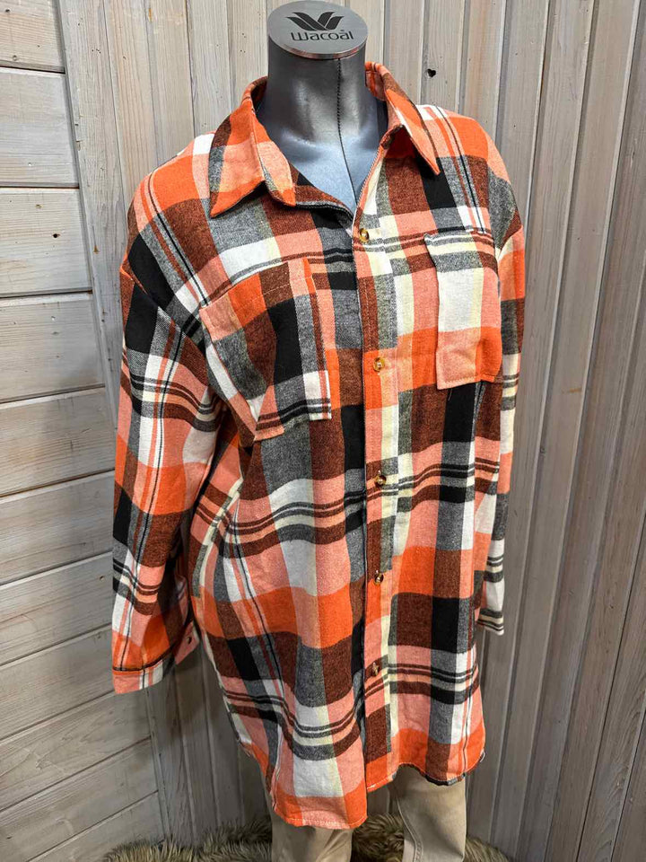L - Flamingals Button Down