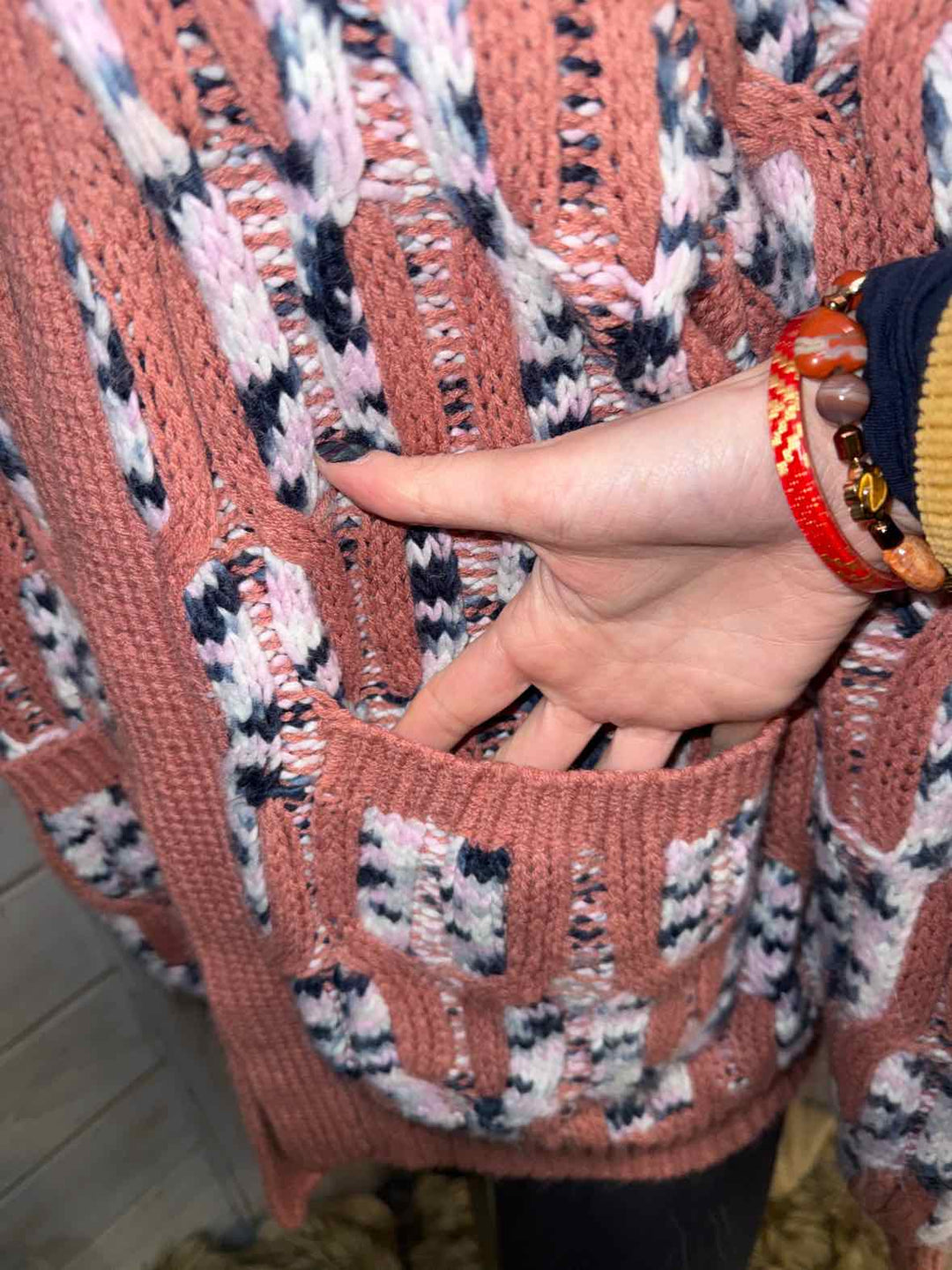 L - Indigo Thread Co. Cardigan