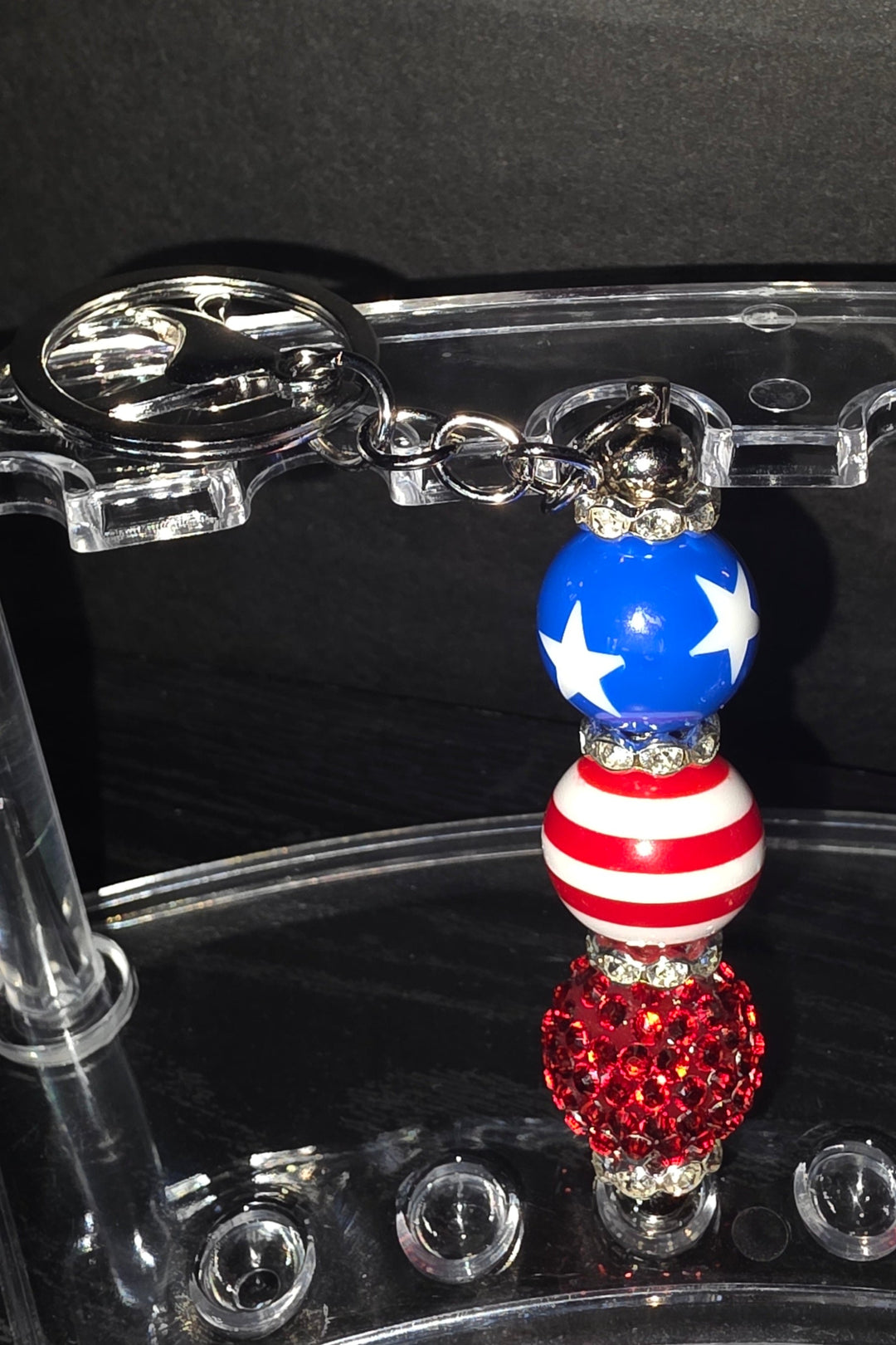 American Flag Keychain