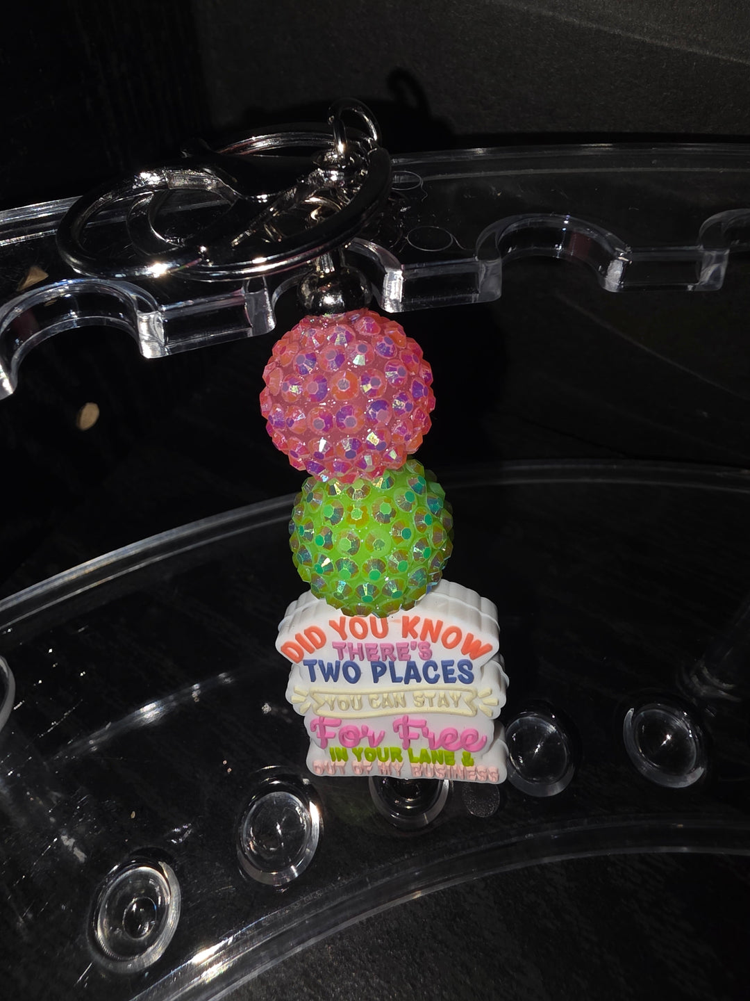 Two Places Keychain
