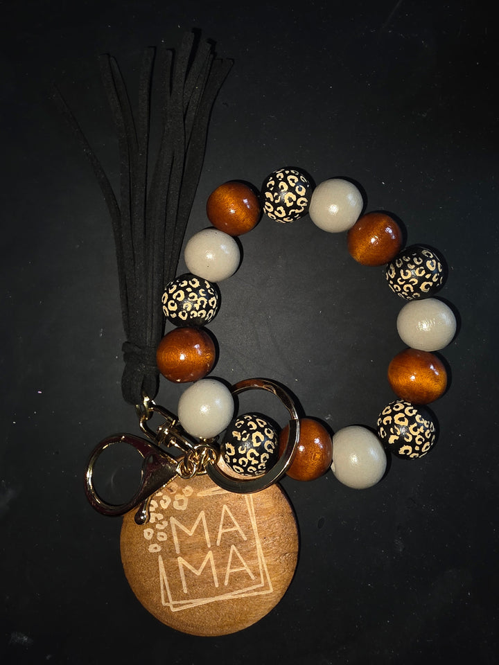 Wooden Mama Wristlet(Multiple Colors)