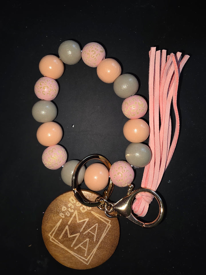 Wooden Mama Wristlet(Multiple Colors)