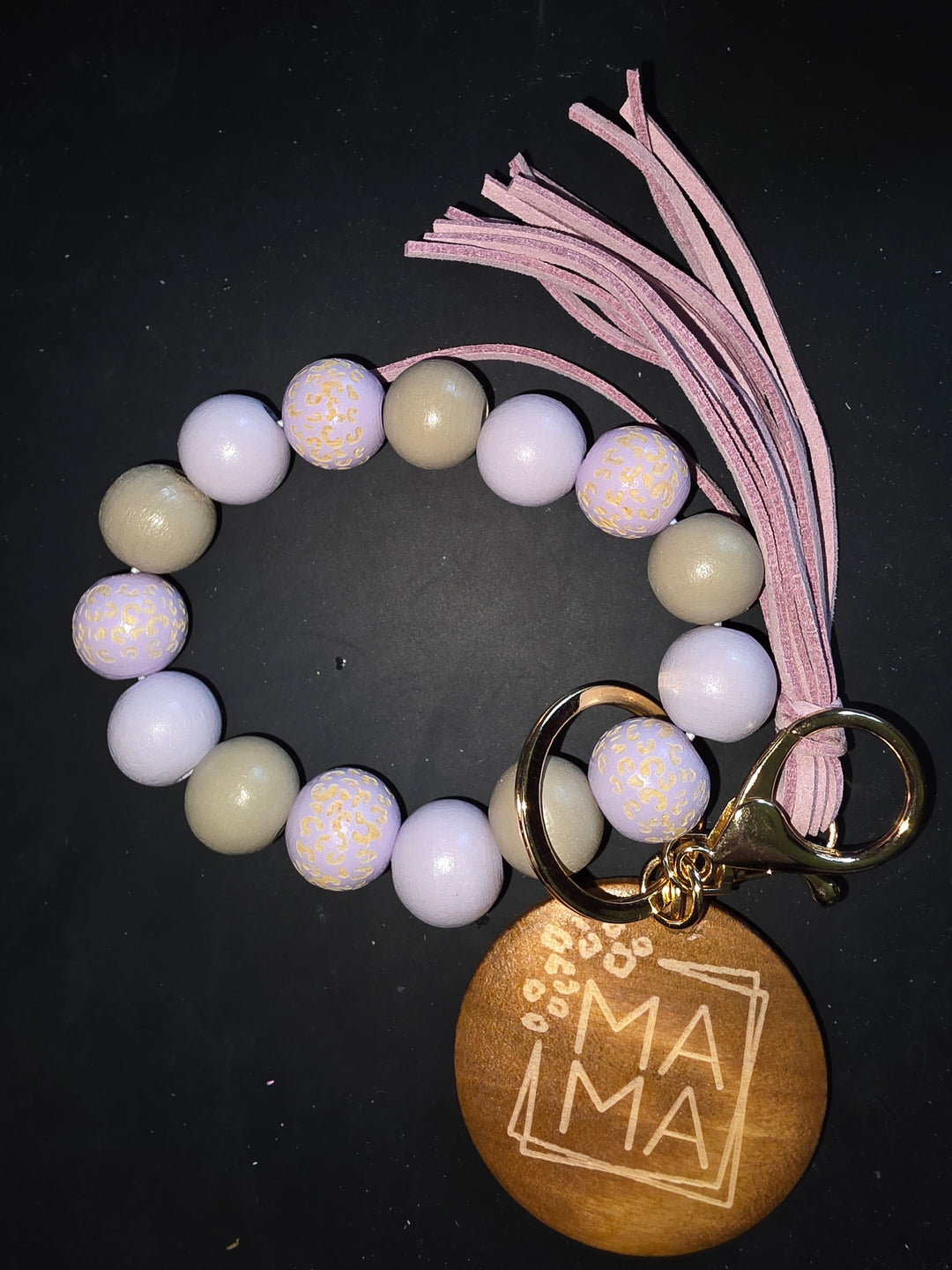 Wooden Mama Wristlet(Multiple Colors)