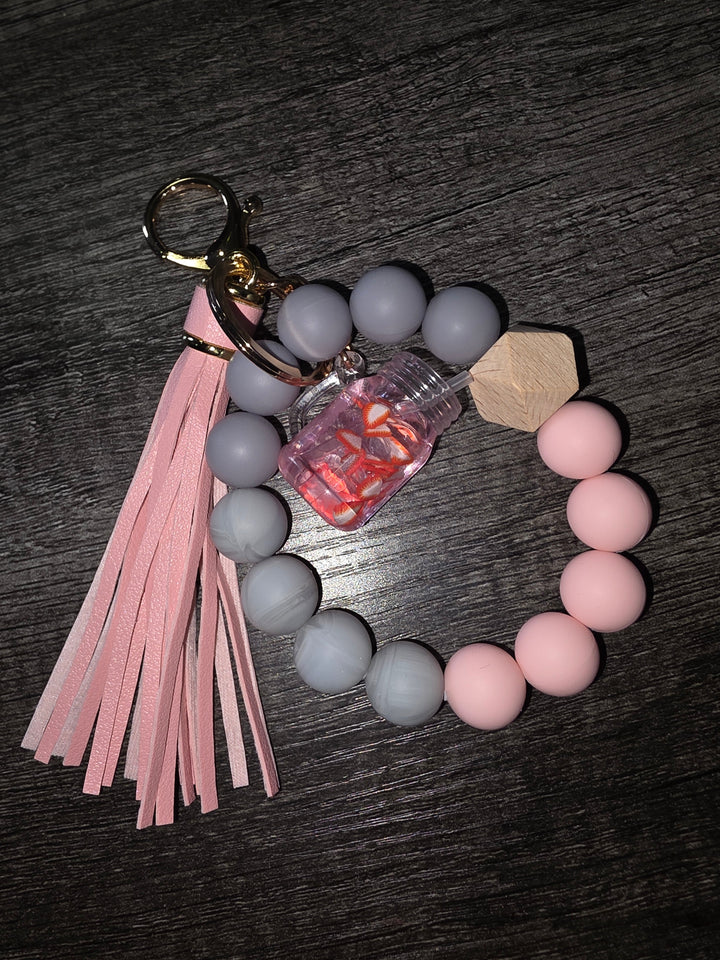 Wristlet with Drink Keychain (Multiple options)