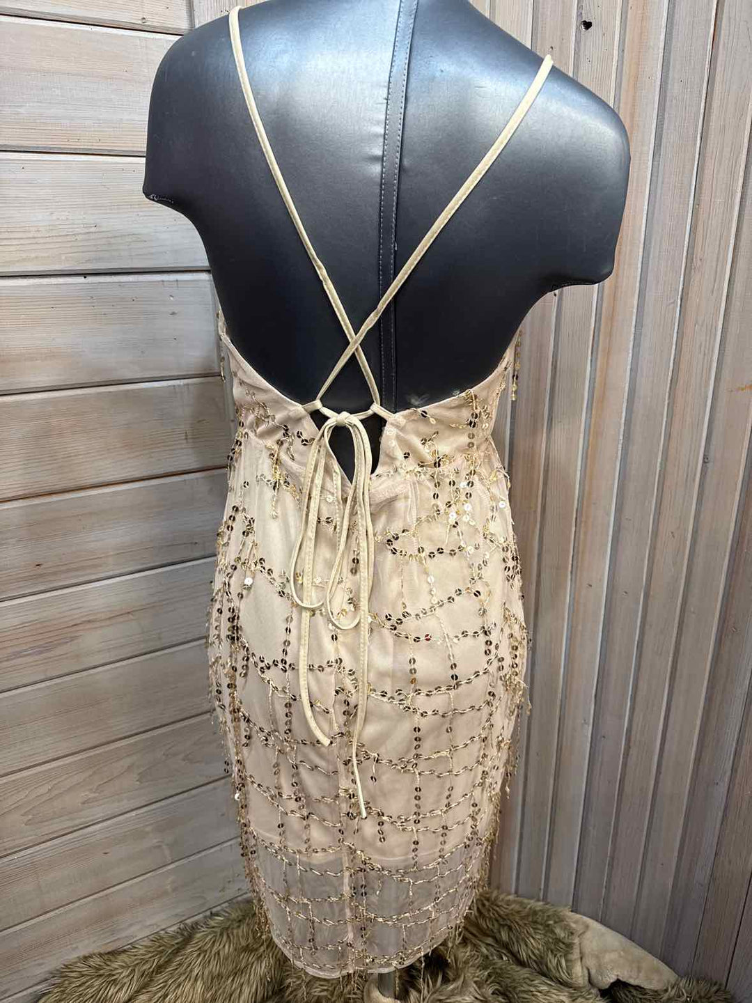 L - Sequinned Dress