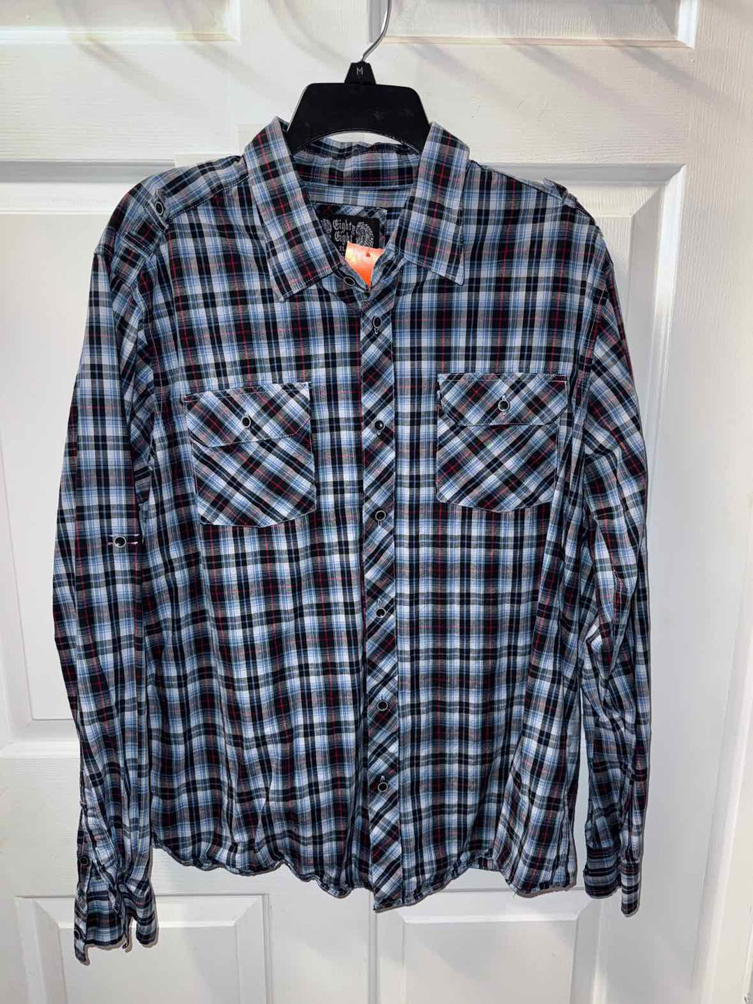 XL - Eighty Eight Long Sleeve Button Up