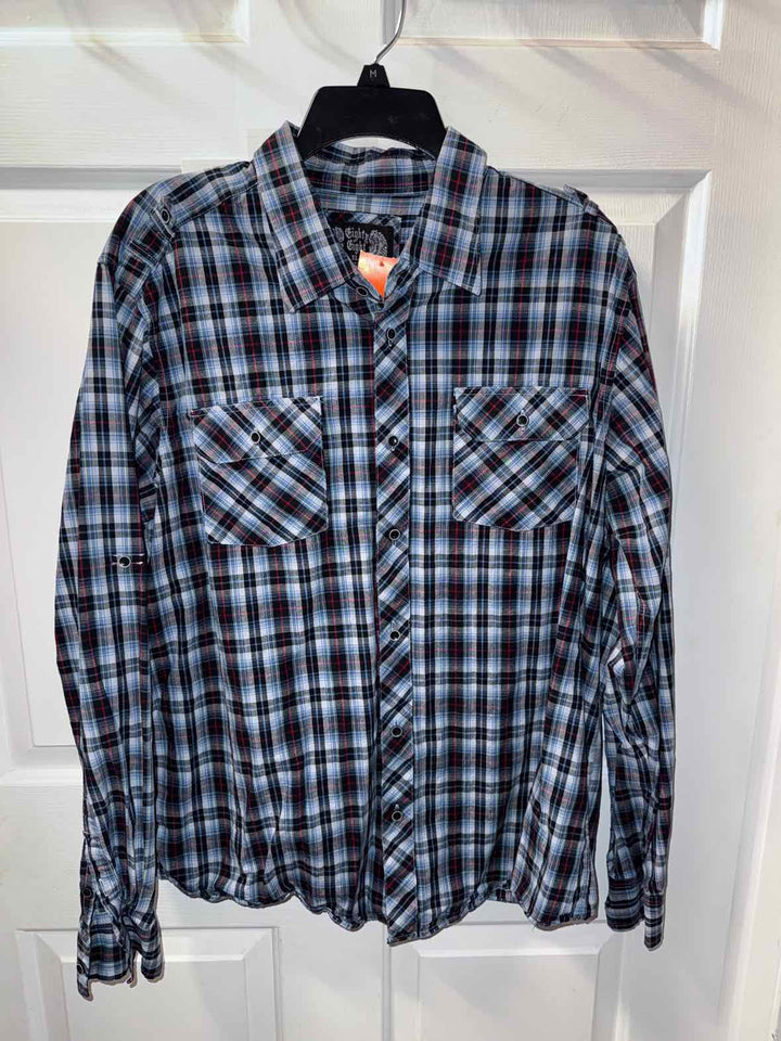 XL - Eighty Eight Long Sleeve Button Up