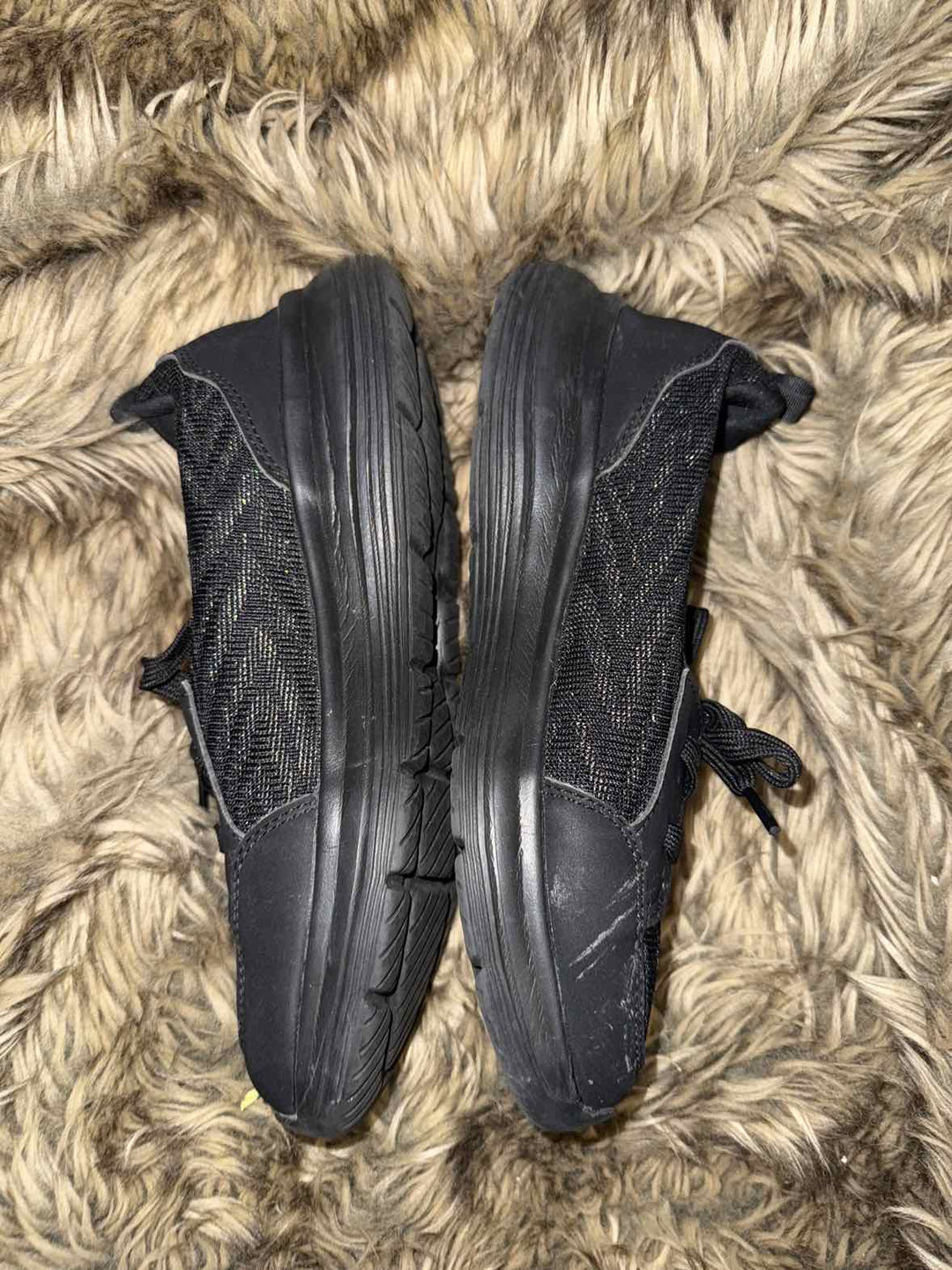 6.5 - Black Shimmer Sneakers
