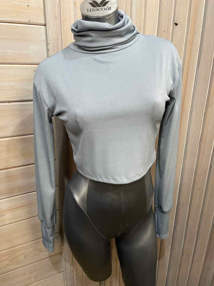 S - HYFVE Long Sleeve Turtleneck Crop Top