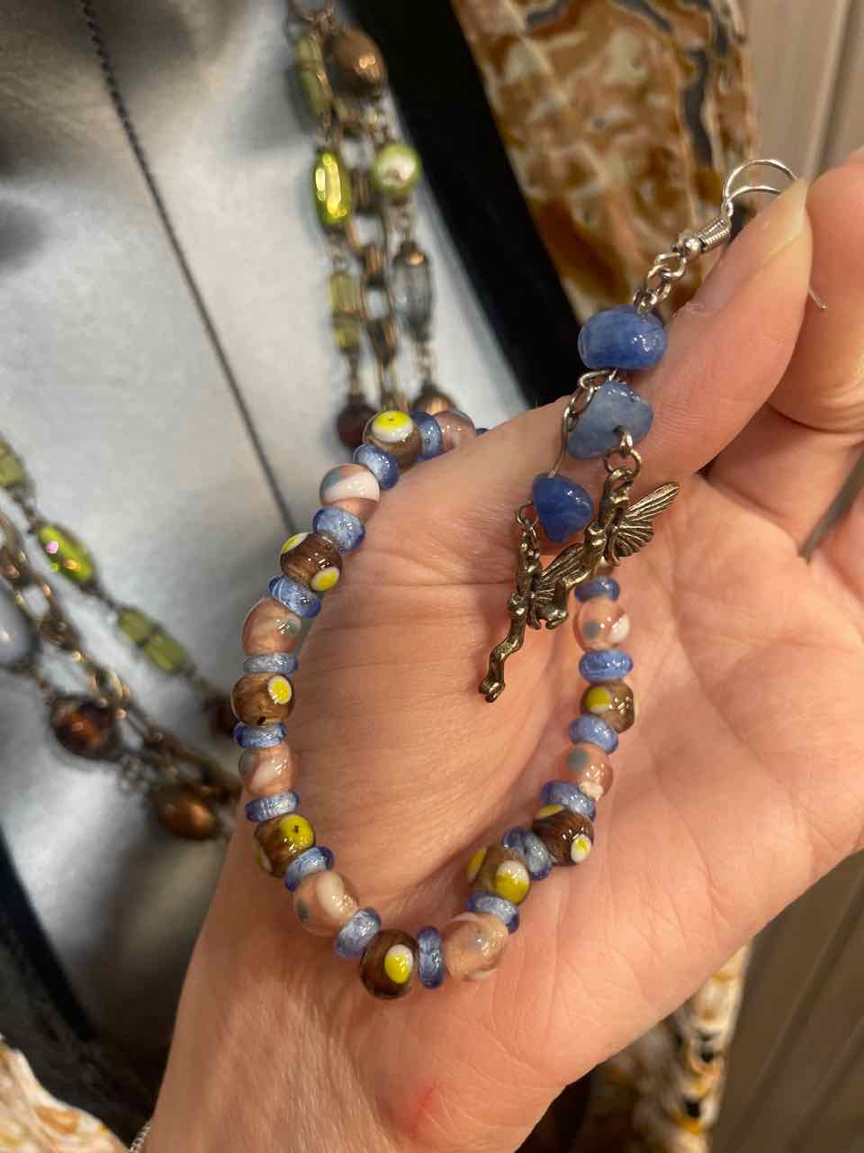 Jewelry - Necklace, Earrings &  Beaded Bracelet