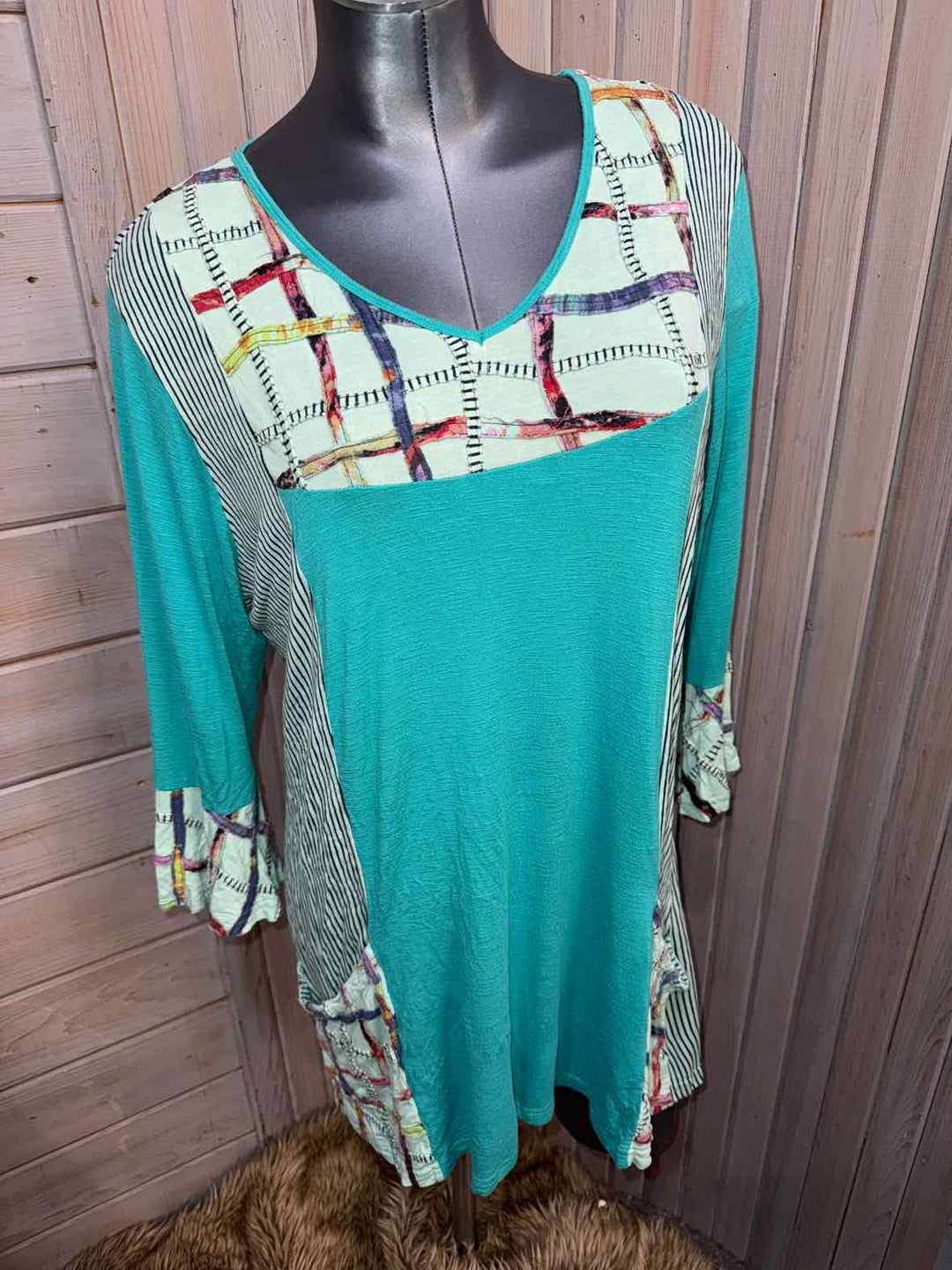XL - parsley & sage 3/4 Sleeve