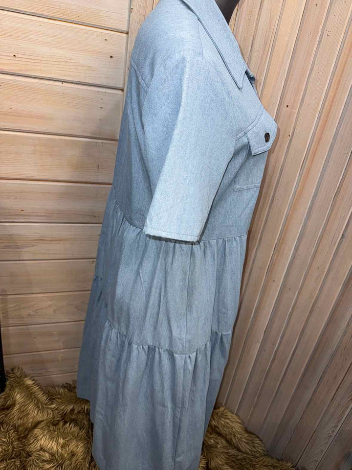 L - Denim Dress