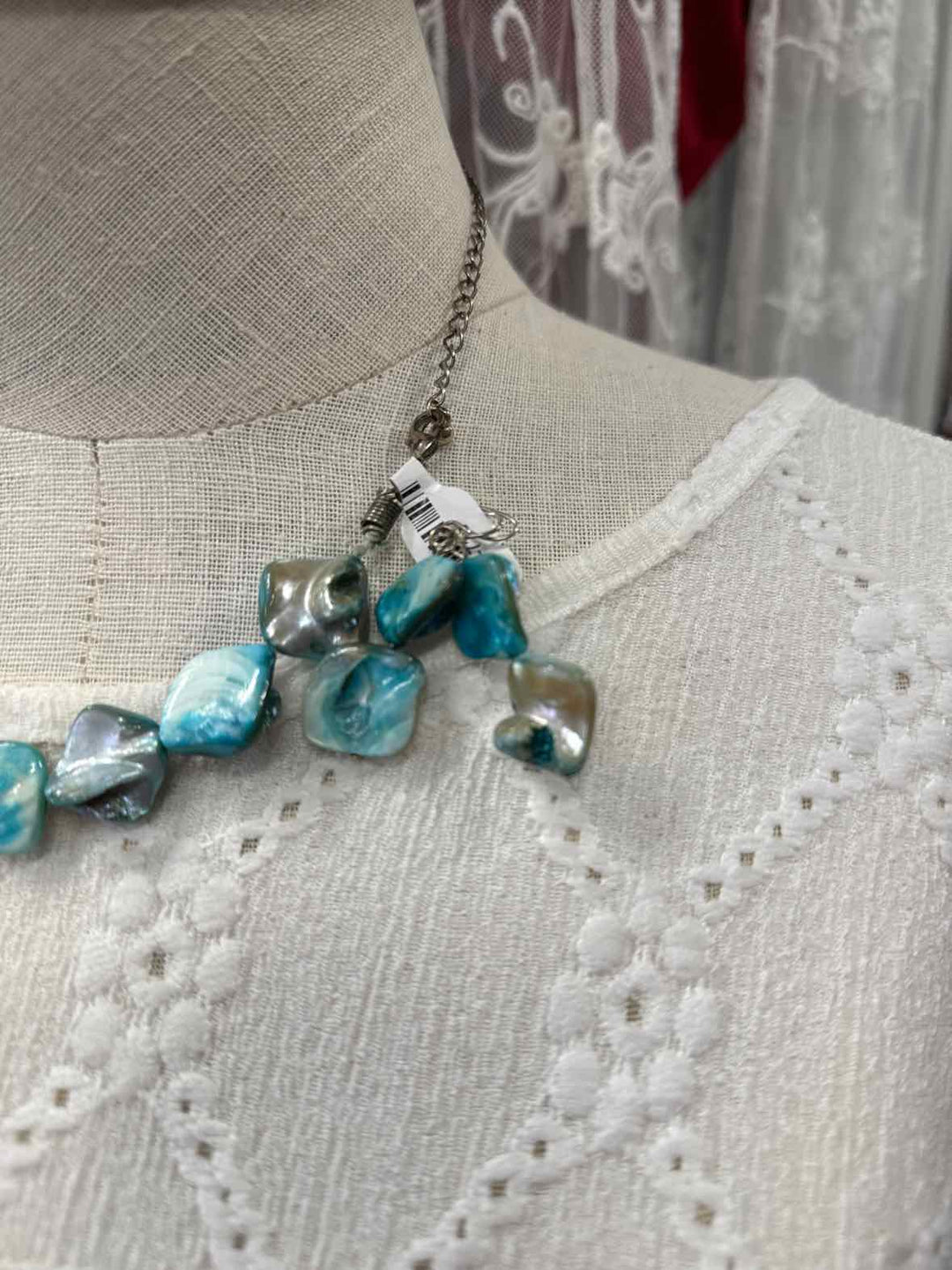 Jewelry - Shell Necklace with Matching Earrings