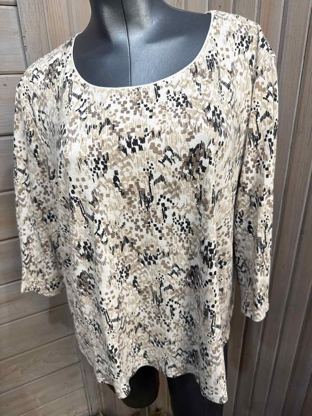 3X - Karen Scott 3/4 Sleeve