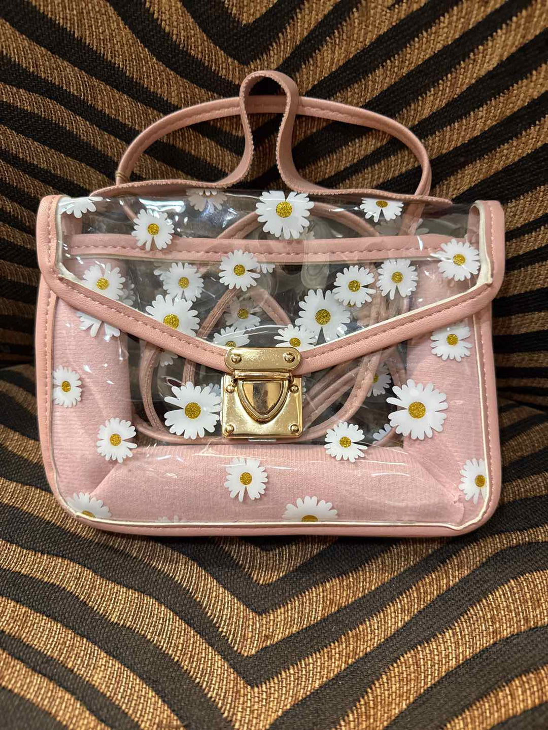 Purse - Clear Floral Crossbody