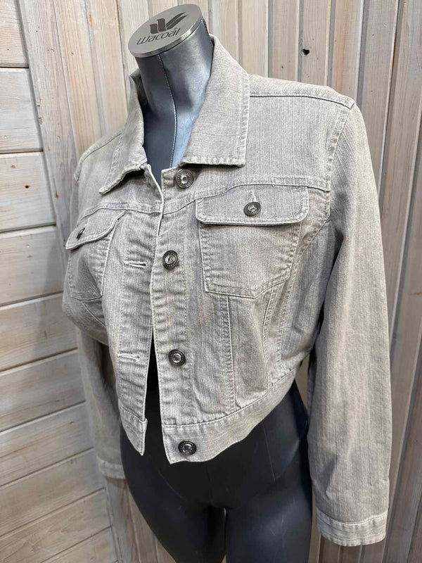 L - CATO Gray Denim Jacket
