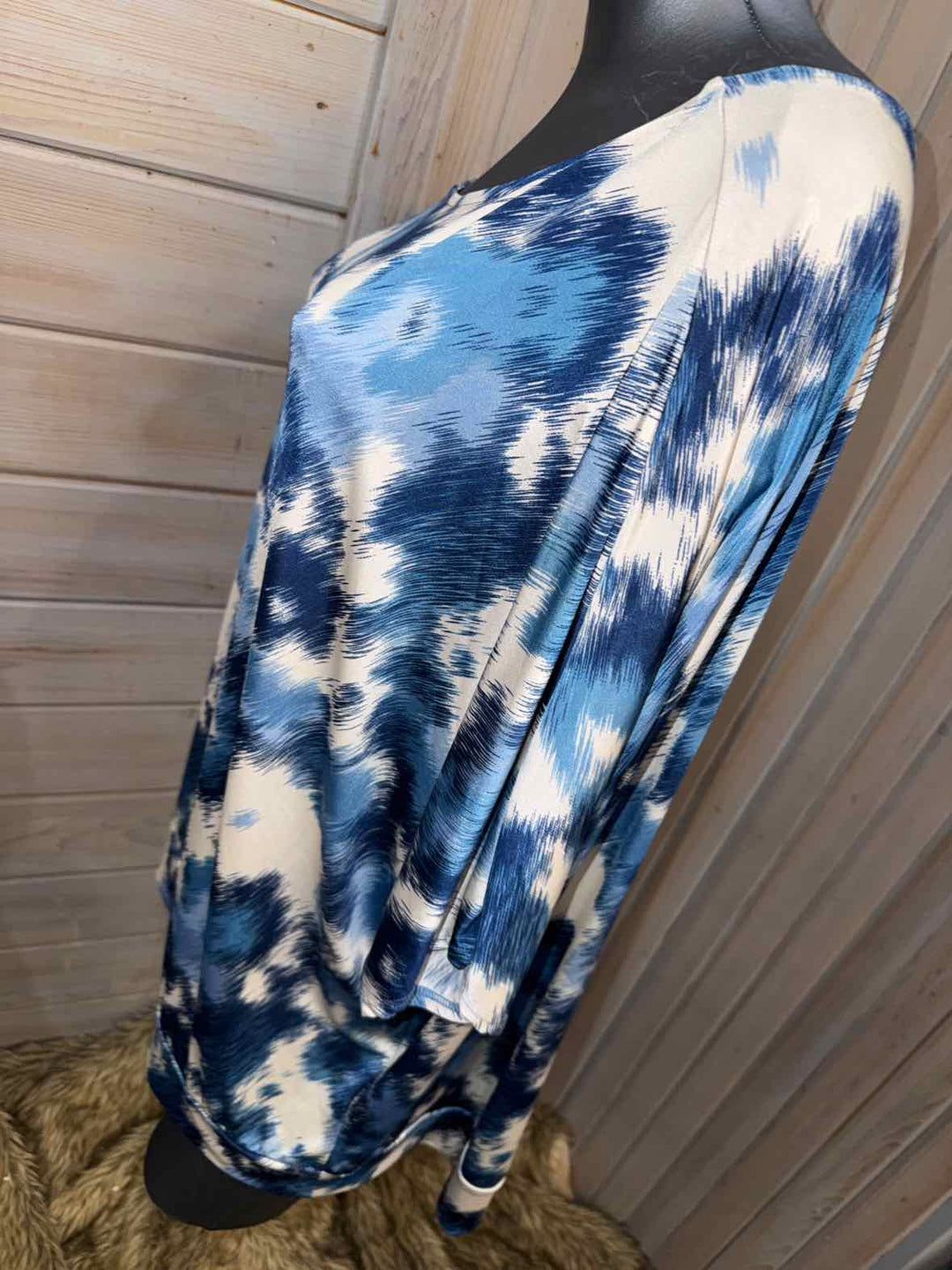 2X - white birch Bat Sleeve Top