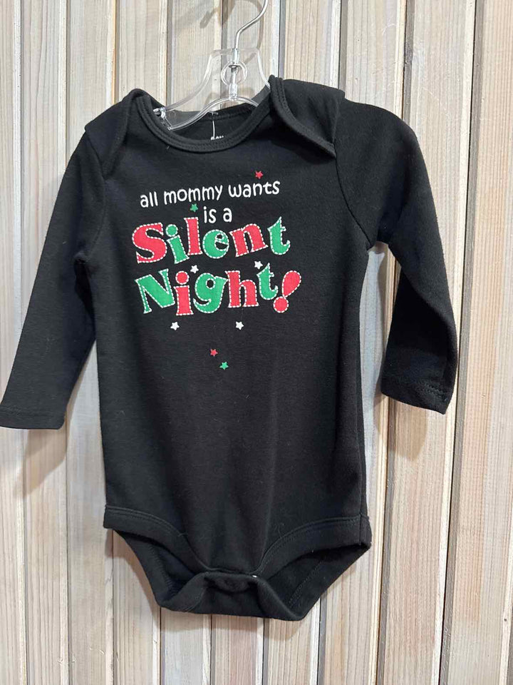 6-9M - "Silent Night" Onesie
