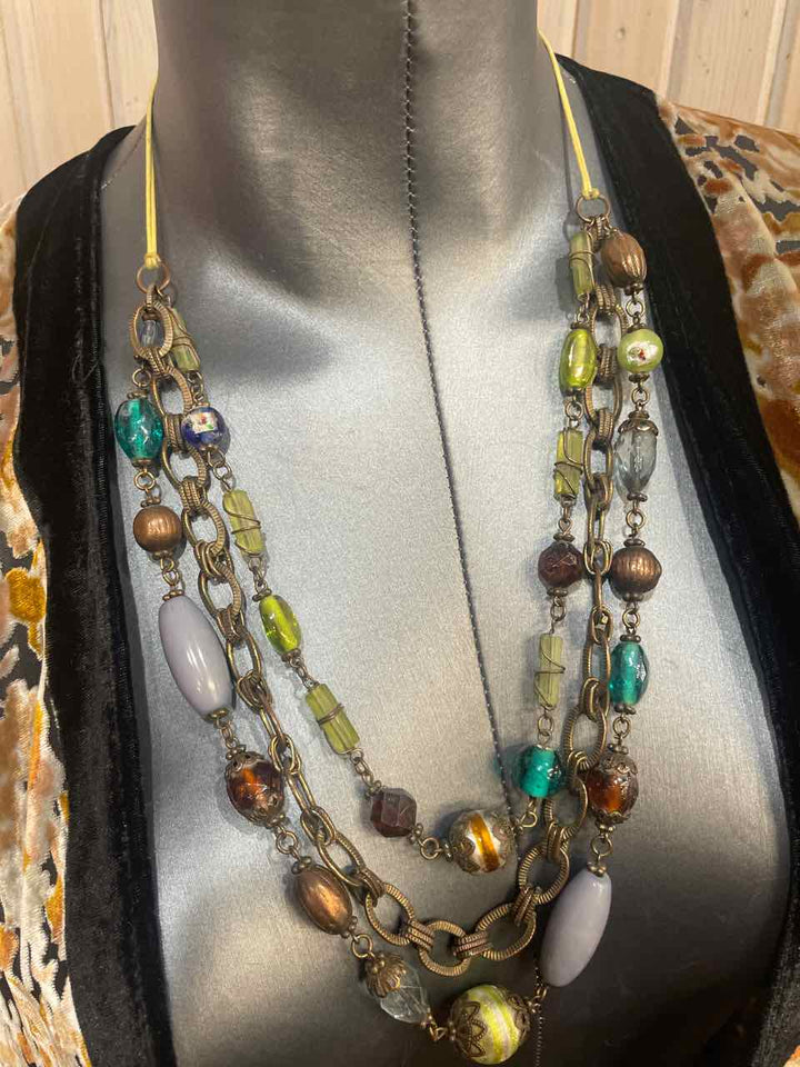 Jewelry - Necklace, Earrings &  Beaded Bracelet
