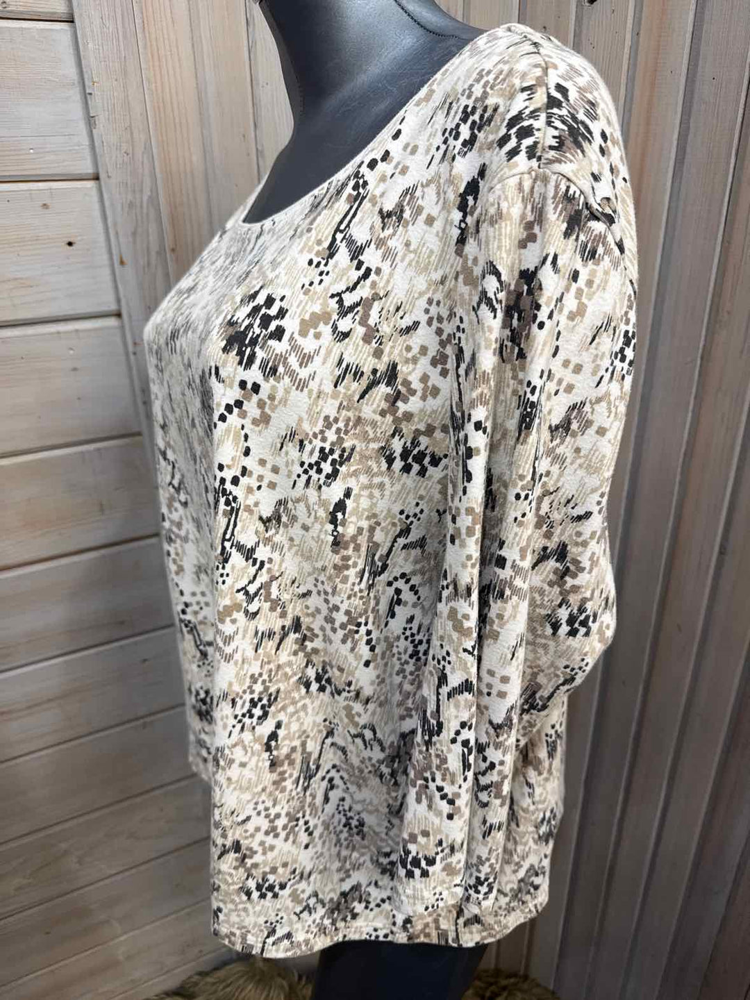 3X - Karen Scott 3/4 Sleeve