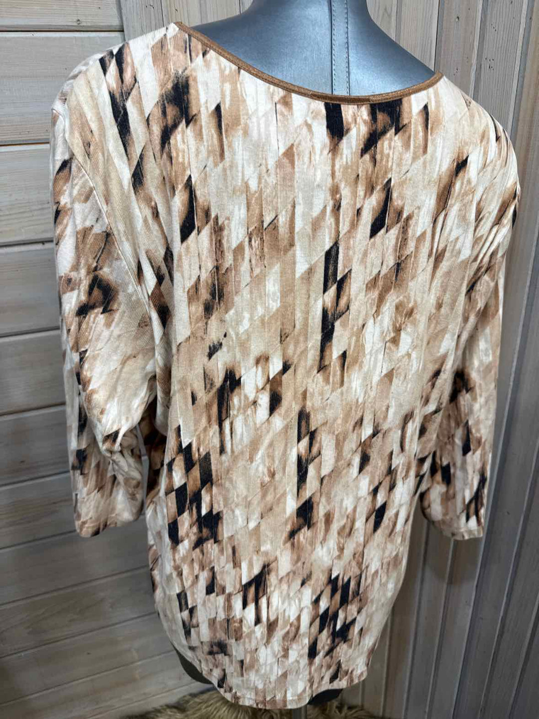 3X - JM Collection 3/4 Sleeve