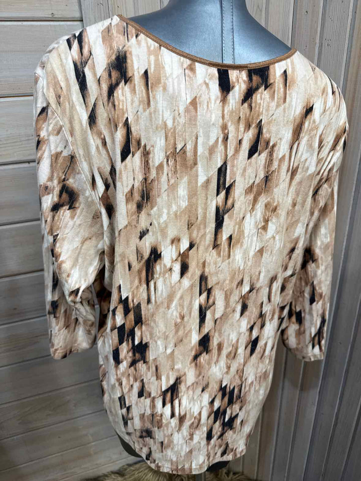 3X - JM Collection 3/4 Sleeve