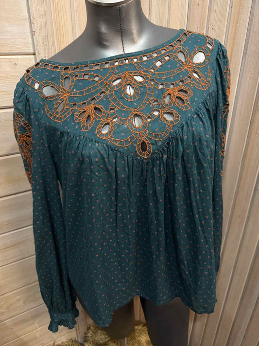 M - Free People Blouse