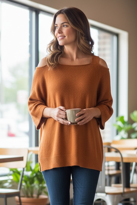 L - She and Sky Cold Shoulder