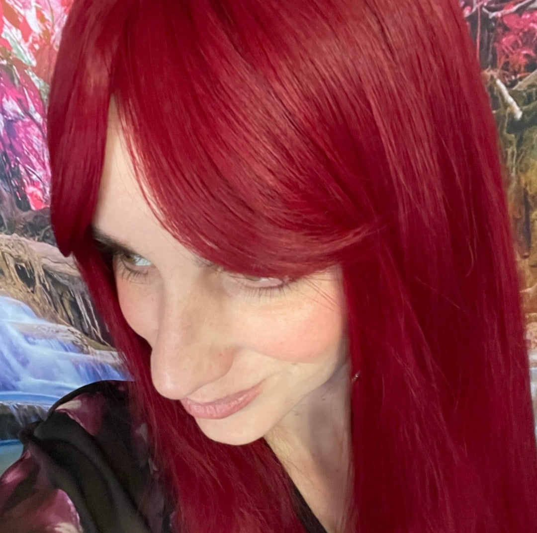 Long Vibrant Red Wig