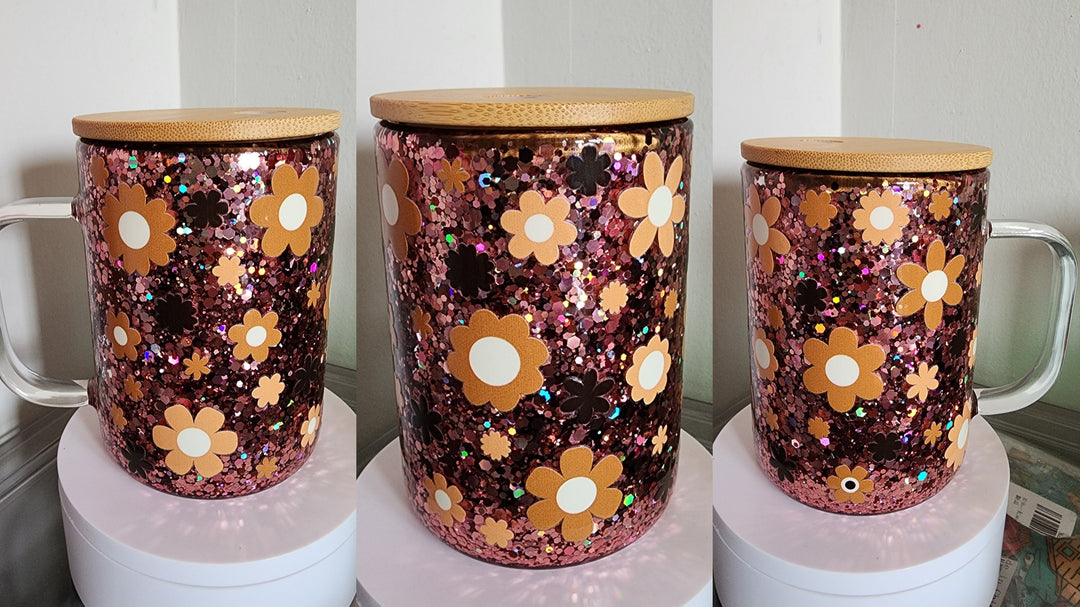 Brown Daisy Mug