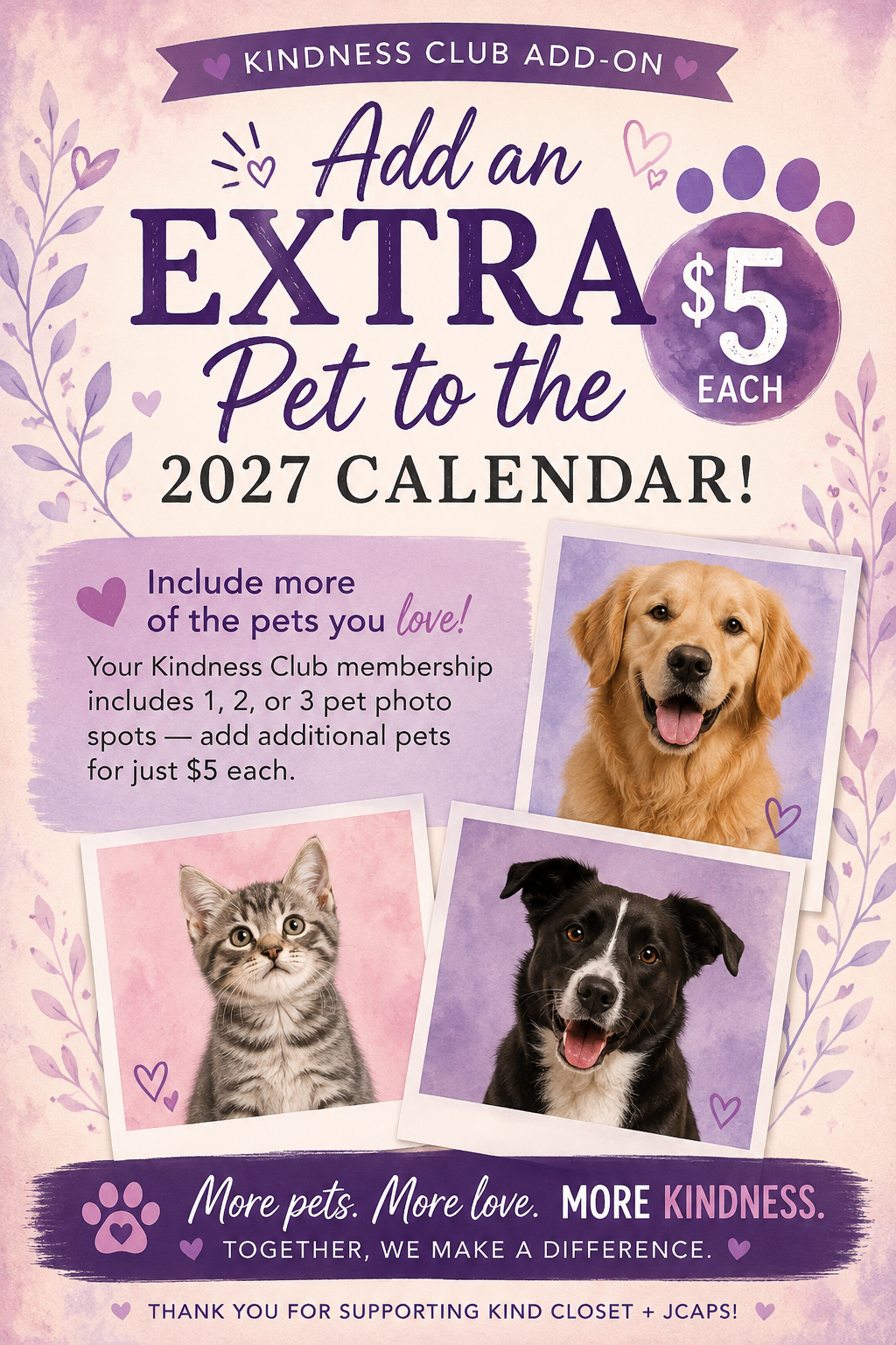 Extra Pet Photo | 2027 Calendar
