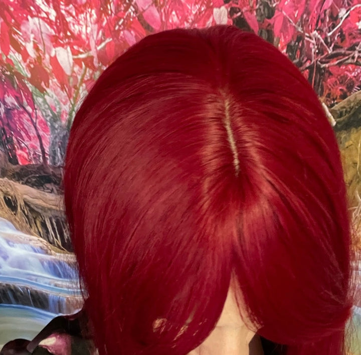 Long Vibrant Red Wig