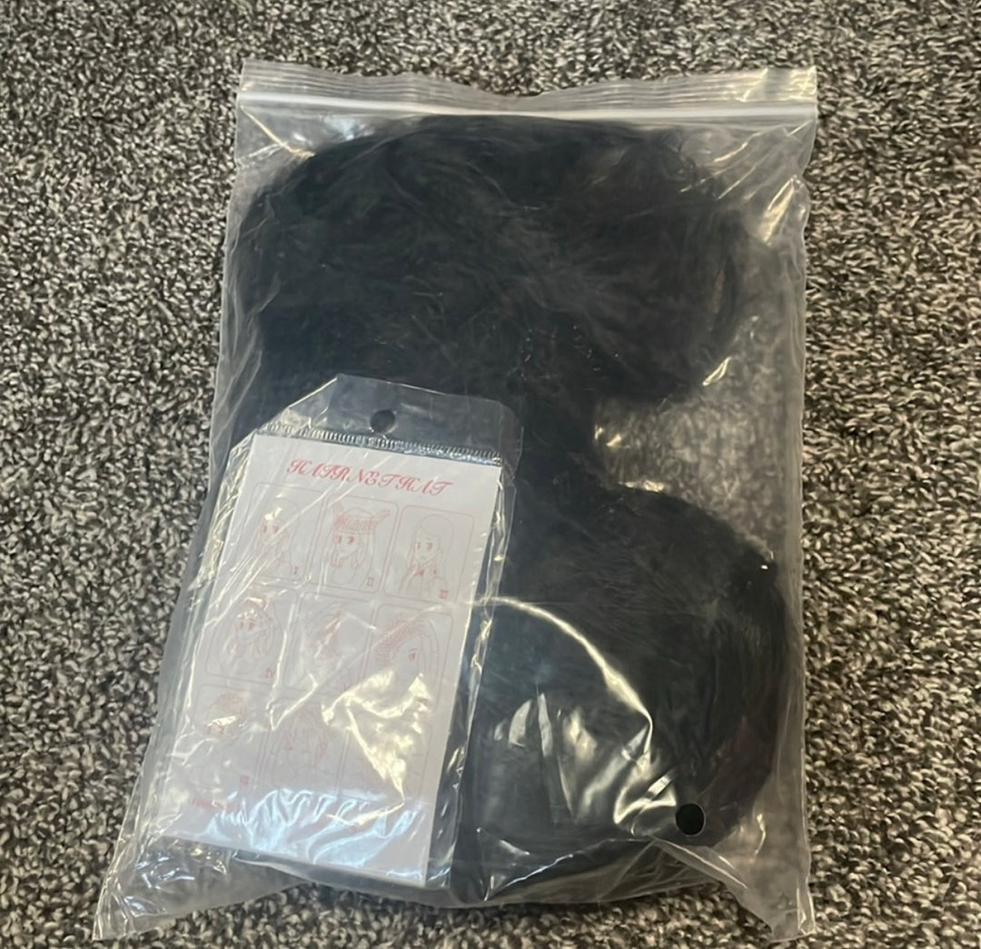 Greenish Black Wavy Bob