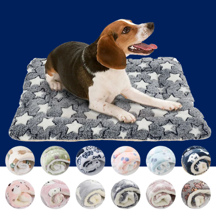 Flannel Pet Sleeping Mat & Dog Bed – Soft, Washable, and Durable