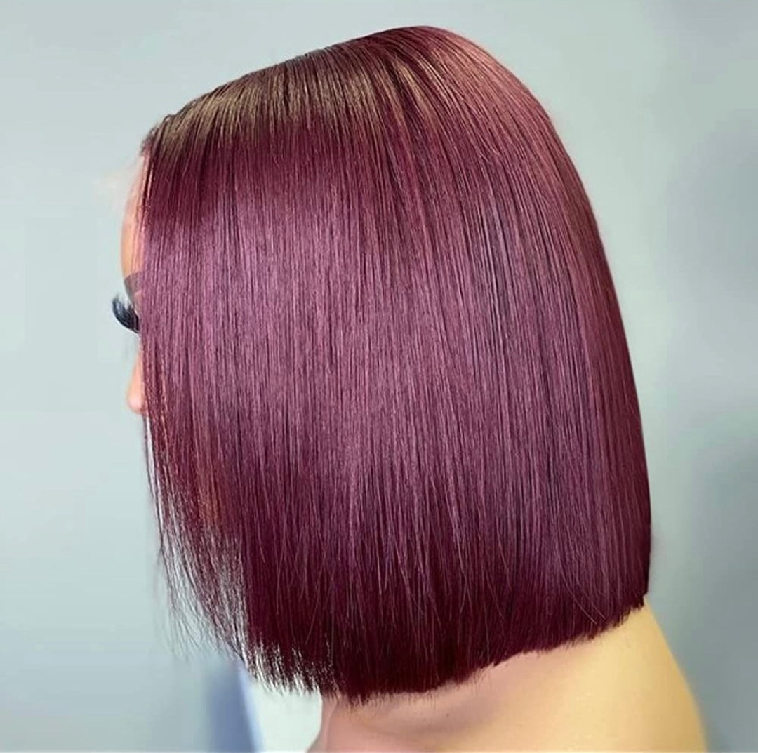 Wig Fever Wig - Human Hair Bob (Plum)