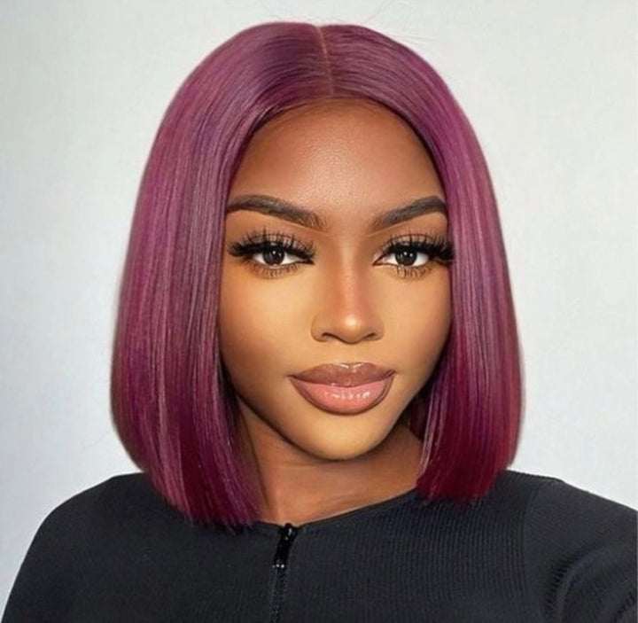Wig Fever Wig - Human Hair Bob (Plum)