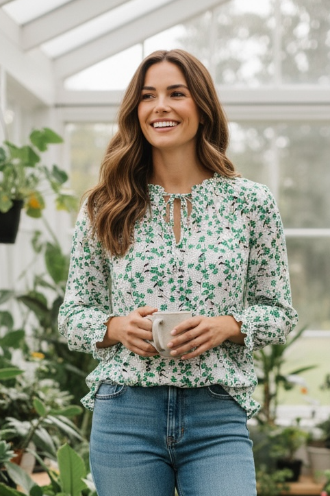 L - Loft Babydoll Top